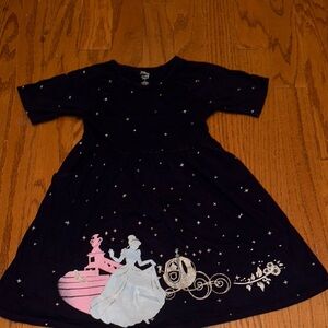 Jumping Beans Navy Dress with Princess Design